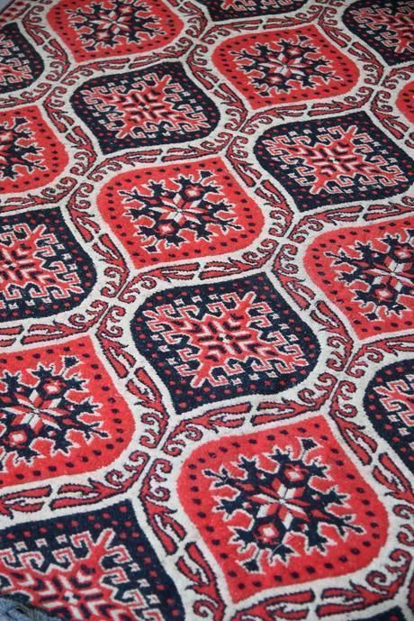 Red Eastern Wool Turkish Flatweave Rug photo vinterior