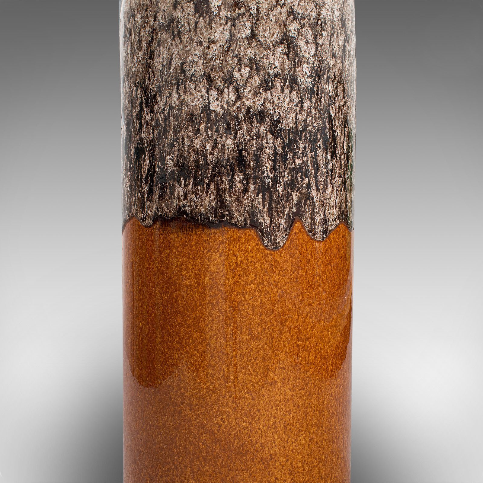 Vintage Stick Stand, German, Ceramic, Magma, Lava, Decorative Vase, Circa 1960 photo buy