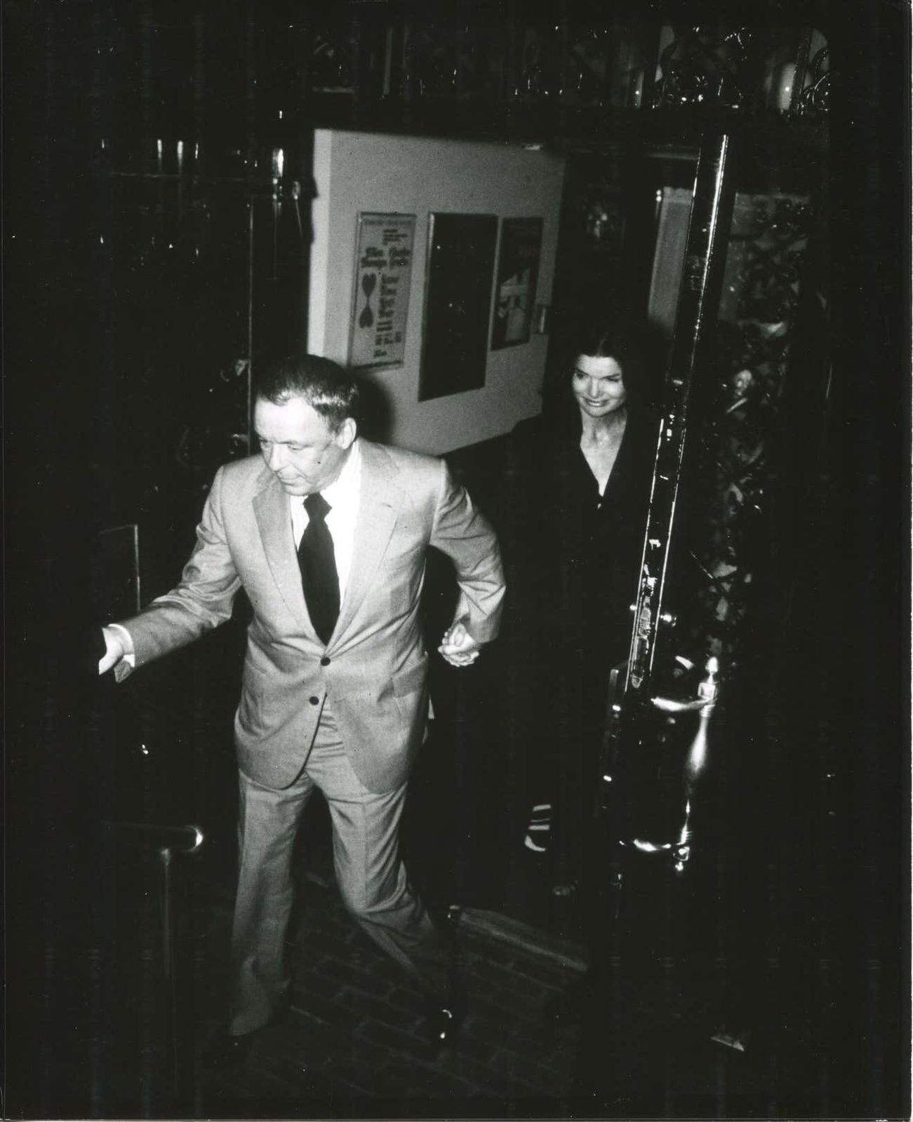 Oscar Abolafia Jackie Kennedy & Frank Sinatra   Original Press Photo 1960s