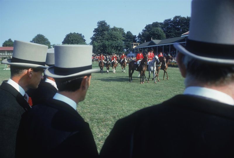 Slim Aarons 'Dublin Horse Show' 1969 C Type Print Framed In Black photo furniture