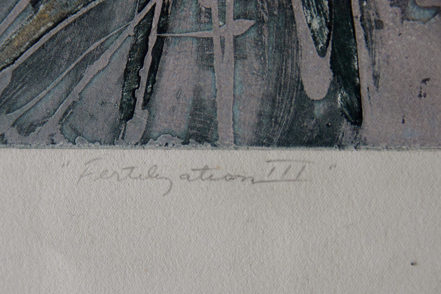 Art Lawrence Heyman, Fertilization Iiii From Atelier 17 Series, Etching On Arches Paper, 1960s photo