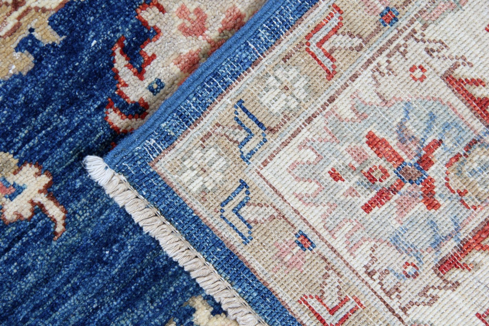 Blue Wool Ziegler Sultanabad Rug, Handwoven Oriental Carpet 150 X 211 Cm photo Textiles
