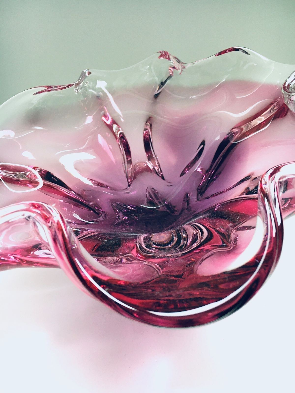 Bohemia Art Glass Bowl By Jozef Hospodka For Chribska Glassworks, Czechoslovakia 1960s photo vinterior