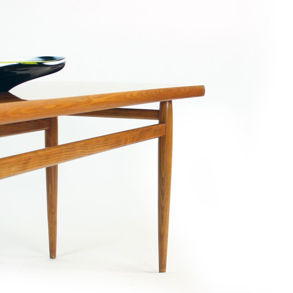 Long Coffee Table In Mahogany And Teak, Czechoslovakia 1970s photo 320.0