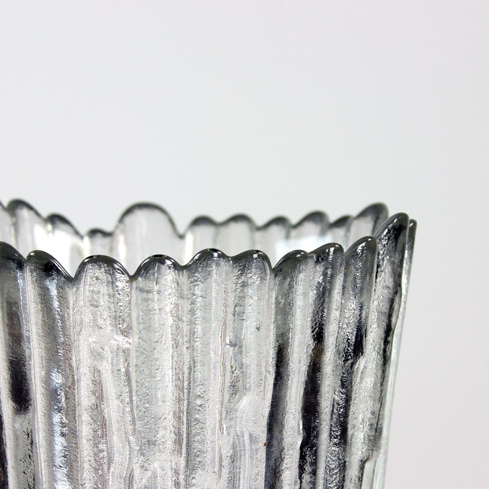 Vintage Glass Vase In Pressed Glass By Pavel Pánek, 1979 photo buy