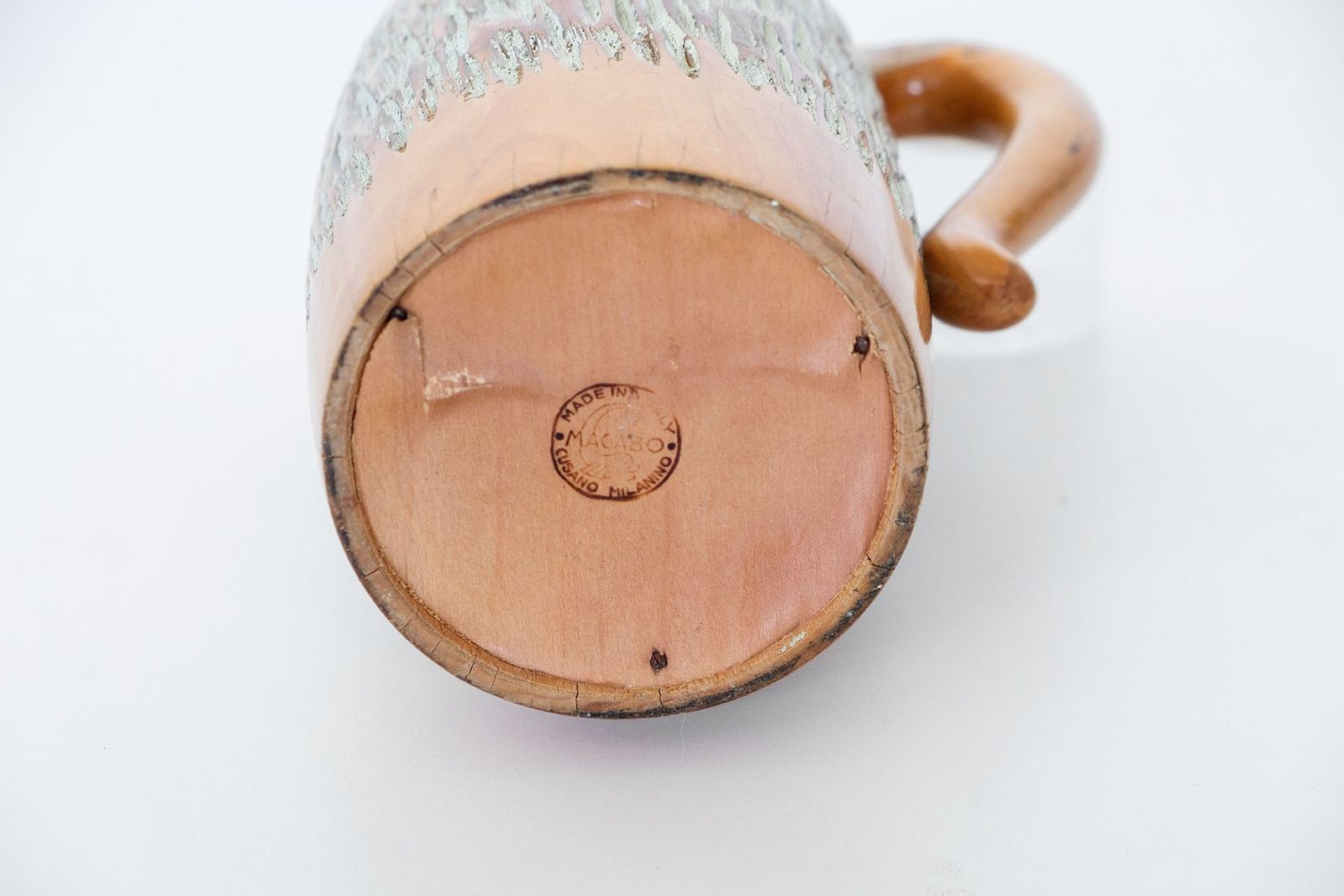 Italian Carved Wood Thermos By Aldo Tura For Macabo, 1950s photo for sale