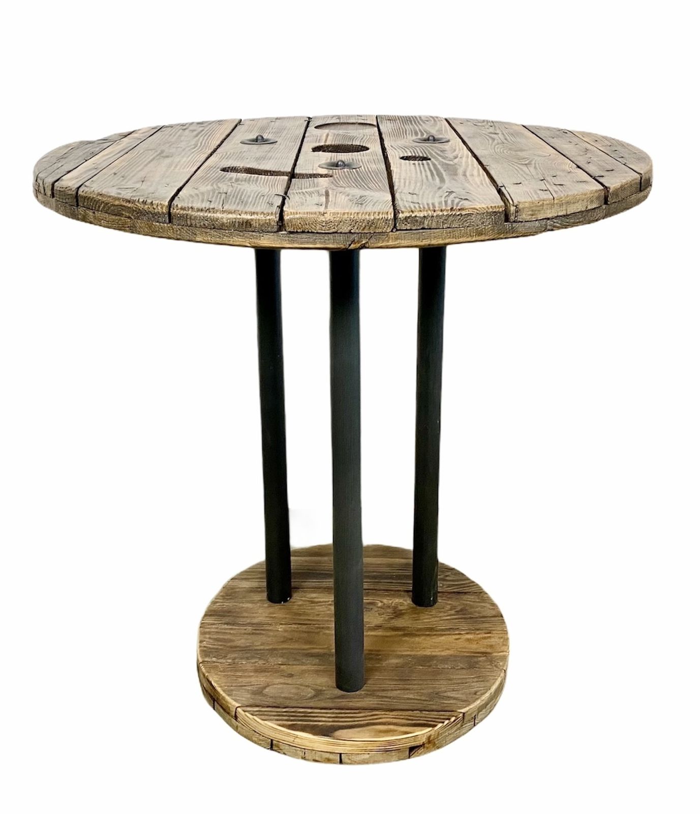 Vintage Industrial Circle Coffee Table, 1960s