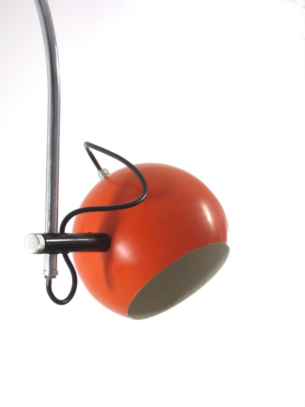 Oranje Gepo Jaren 1960 Verstelbare Wandlamp photo for sale