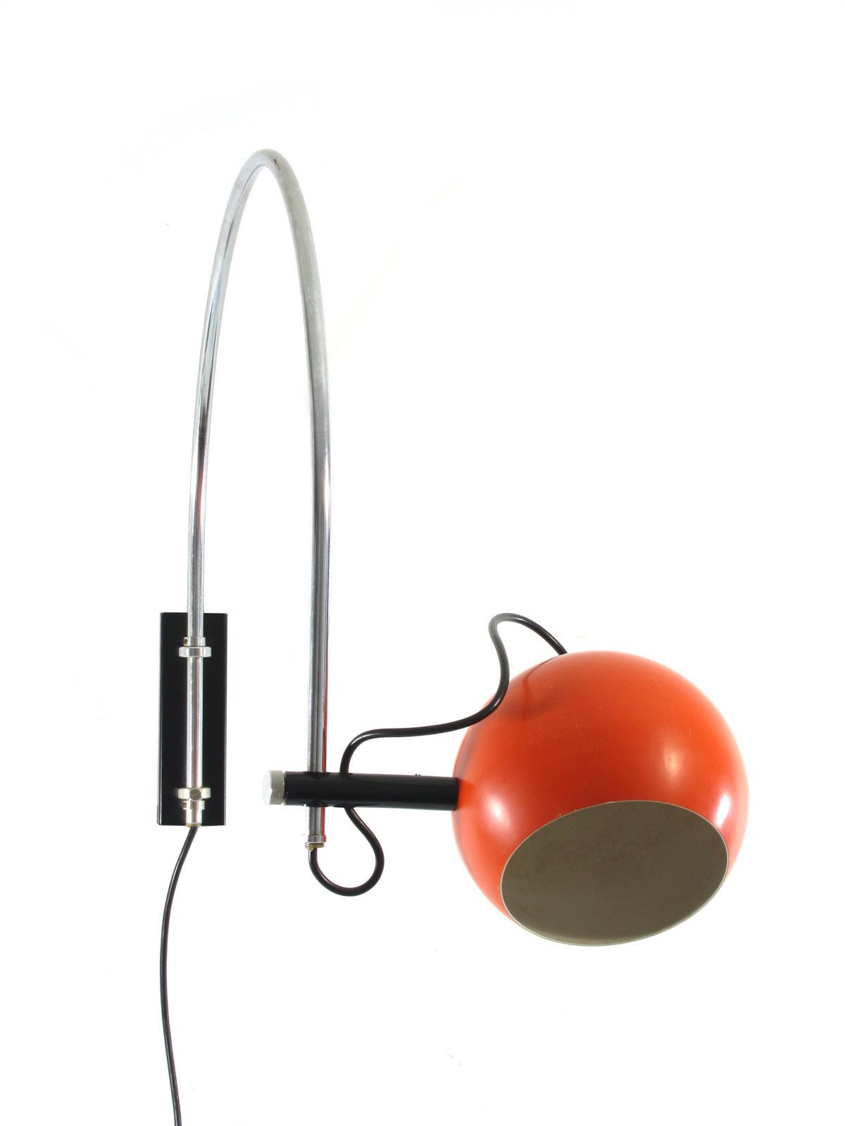 Oranje Gepo Jaren 1960 Verstelbare Wandlamp photo 766.0