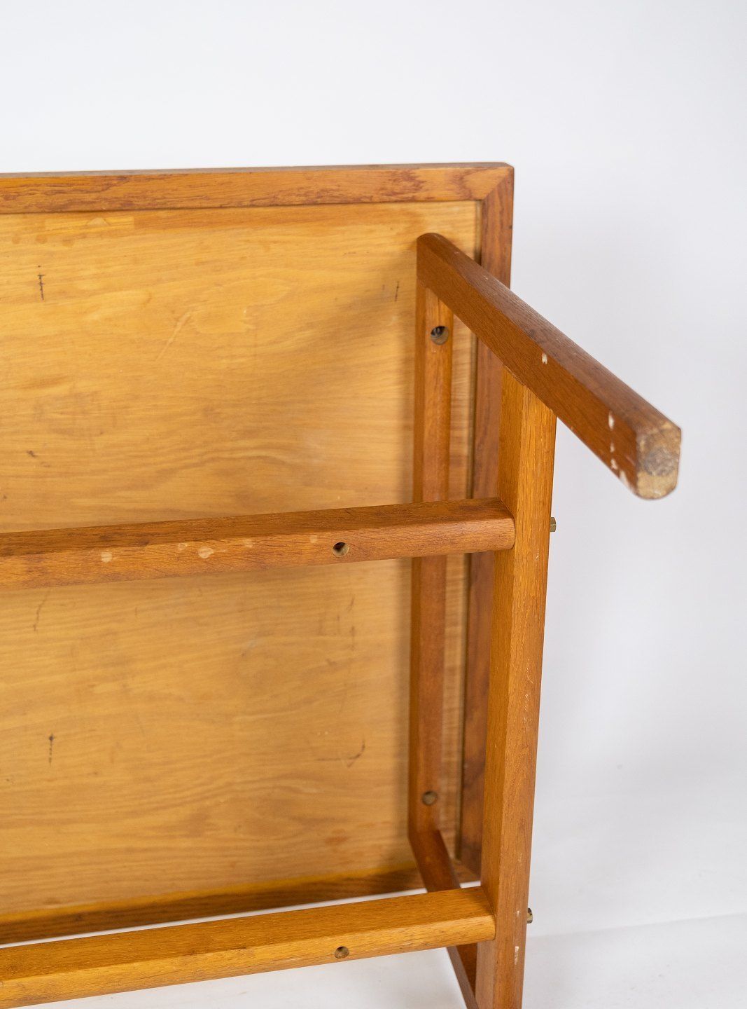 Coffee Table In Soap Treated Oak Designed By Hans J. Wegner From The 1960s. photo vintage