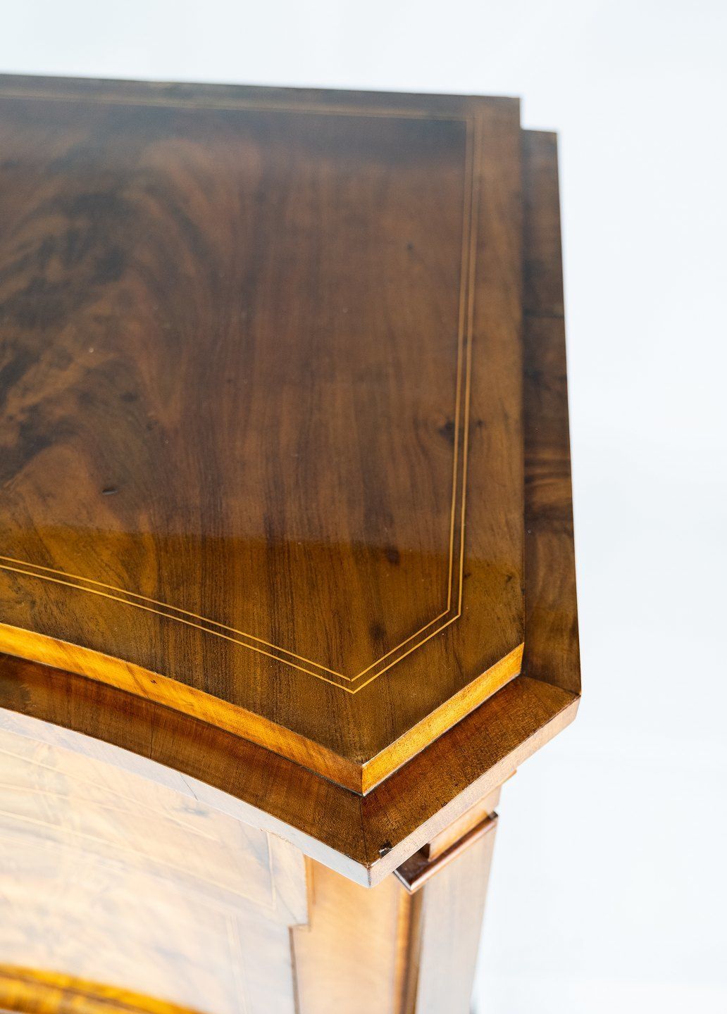 photo for sale South German Chest Of Drawers Made In Mahogany With Marquetry, From The 1840s.
