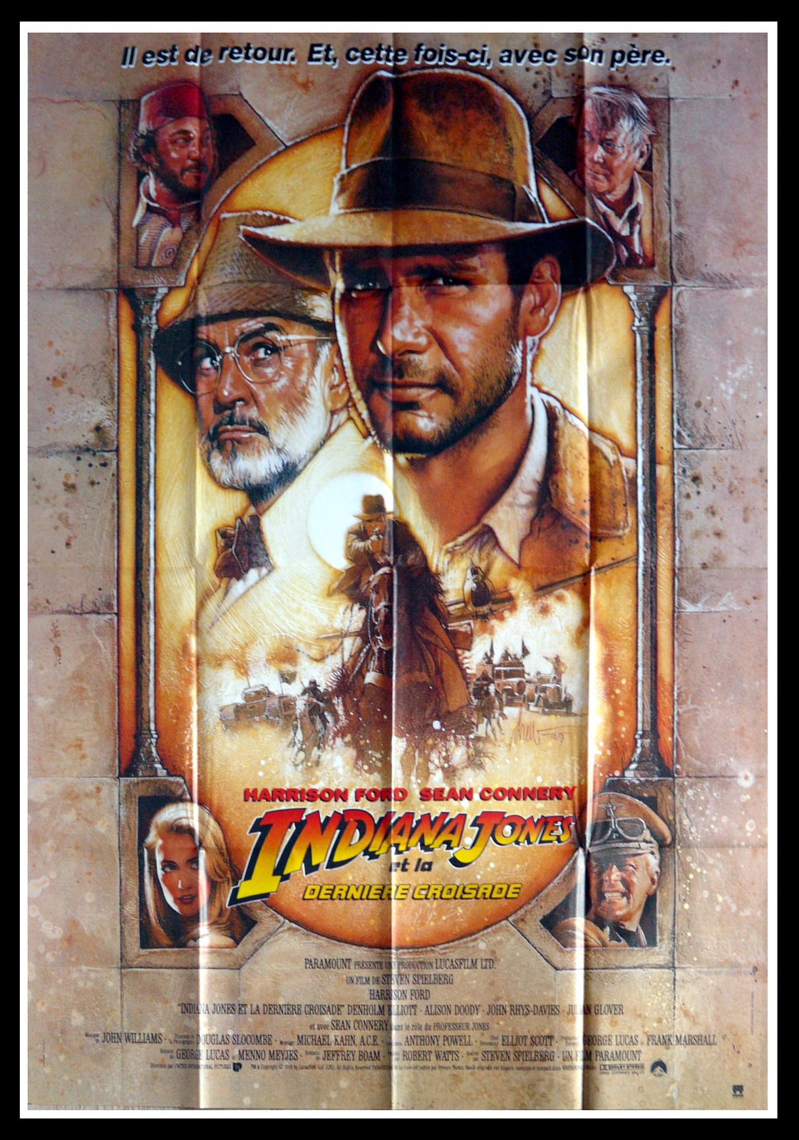 Movie Poster  "Indiana Jones And The Last Crusade" Steven Spielberg, Sean Connery