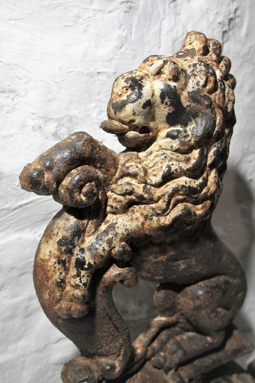 Cast Iron Door Stop | Rampant Lions | Shelf Art | Victorian Door Porters photo furniture