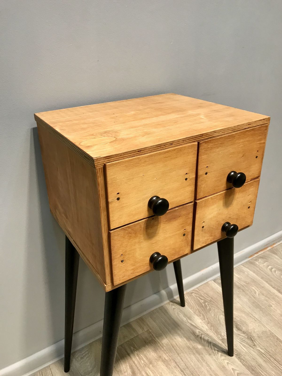 Vintage Four Drawer Cabinet In Wood 1980 photo buy
