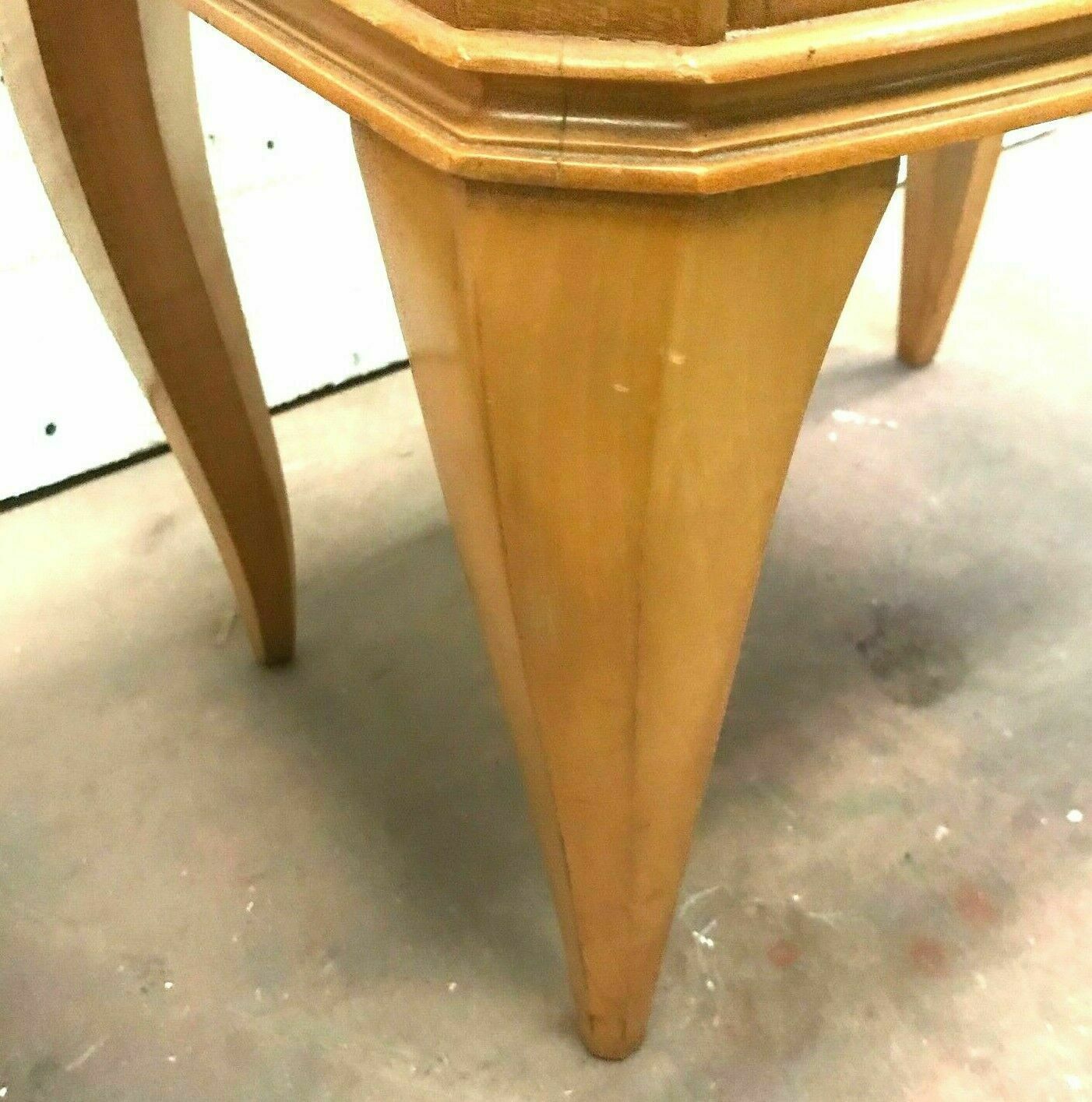 Pair Of Art Deco Bedside Tables In Light Wood Veneer 20th Century photo vintage