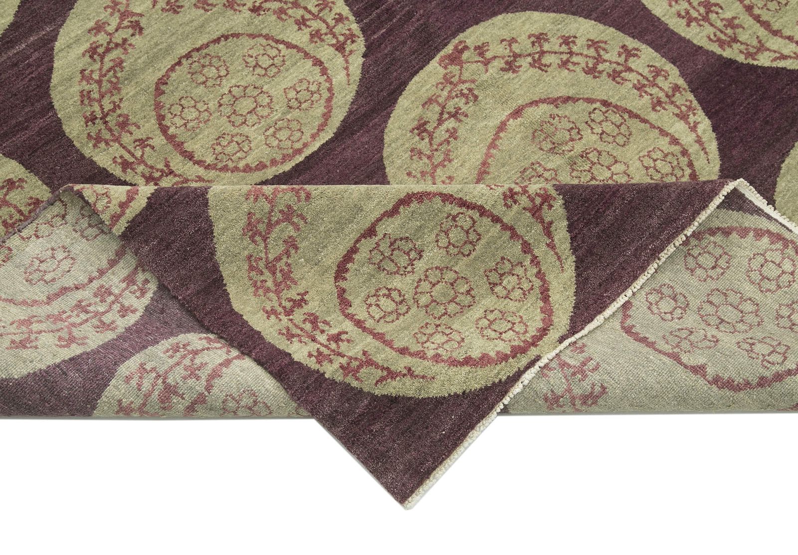 Antique Decorative Purple Oushak Rug photo vinterior