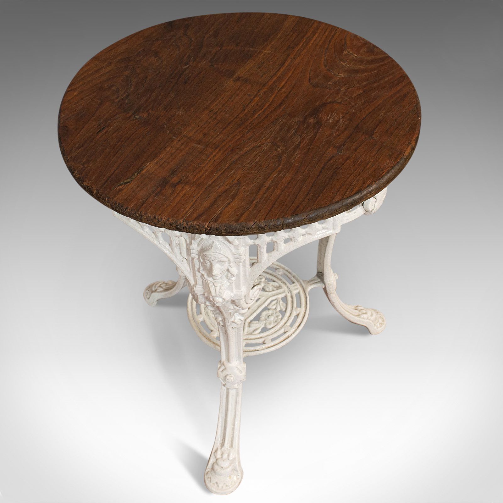 Antique Britannia Table, English, Cast Iron, Cedar, Garden, Outdoor, Victorian photo buy