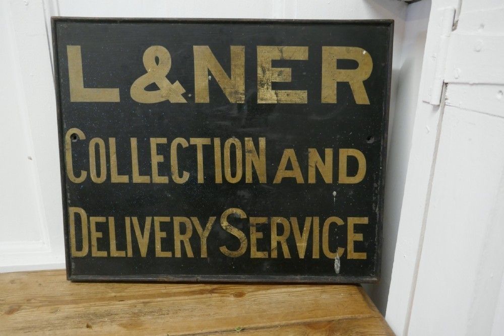 L & N E R Wooden Railway Sign