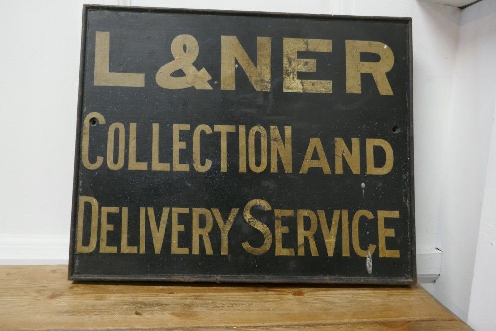 L & N E R Wooden Railway Sign photo for sale