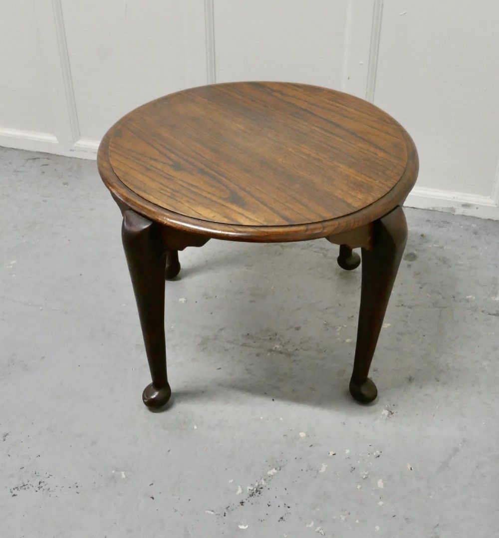 Art Deco Round Oak Coffee Table photo Furniture