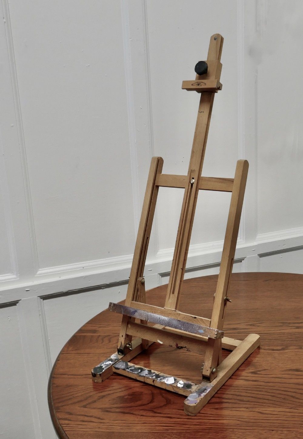 Paint Spattered Winsor And Newton Folding Table Top Easel photo buy
