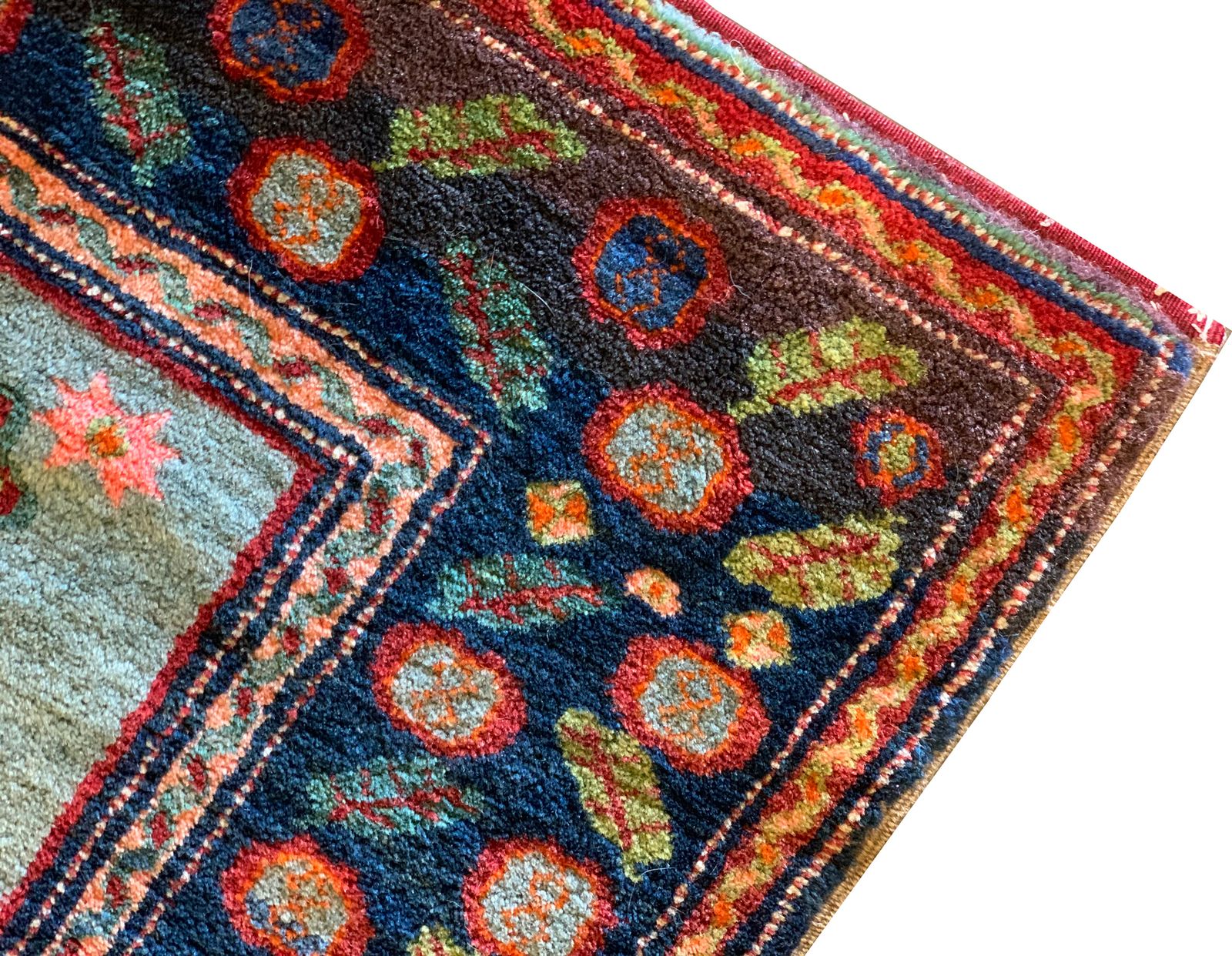 Handwoven Antique Wool Armenian Rug 1880  123x163cm photo for sale