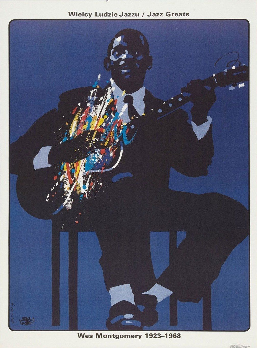 Wes Montgomery Jazz Greats affiche vintage