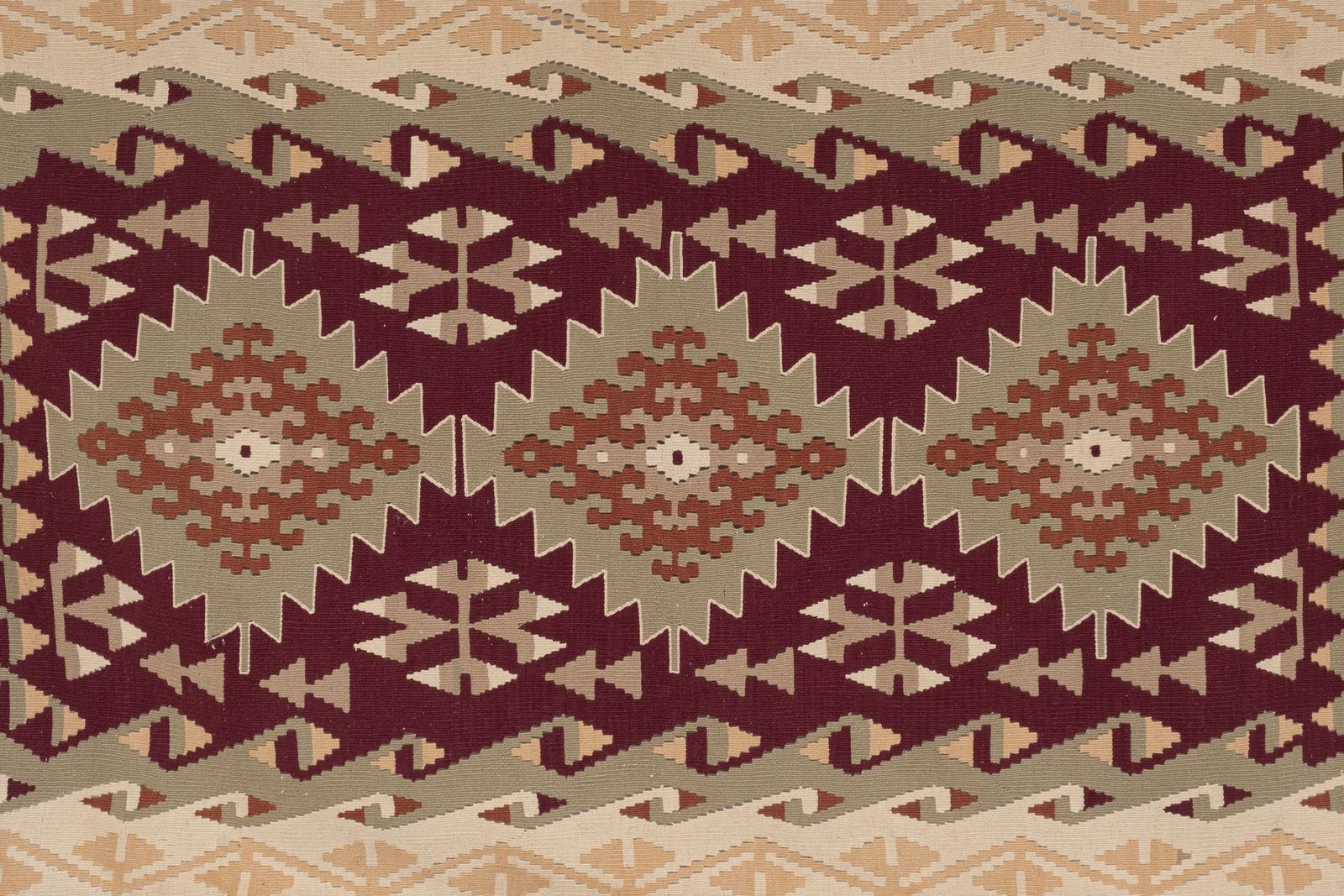 Vintage Turkish Kayseri Kilim Rug 4' X 7'5" photo vinterior
