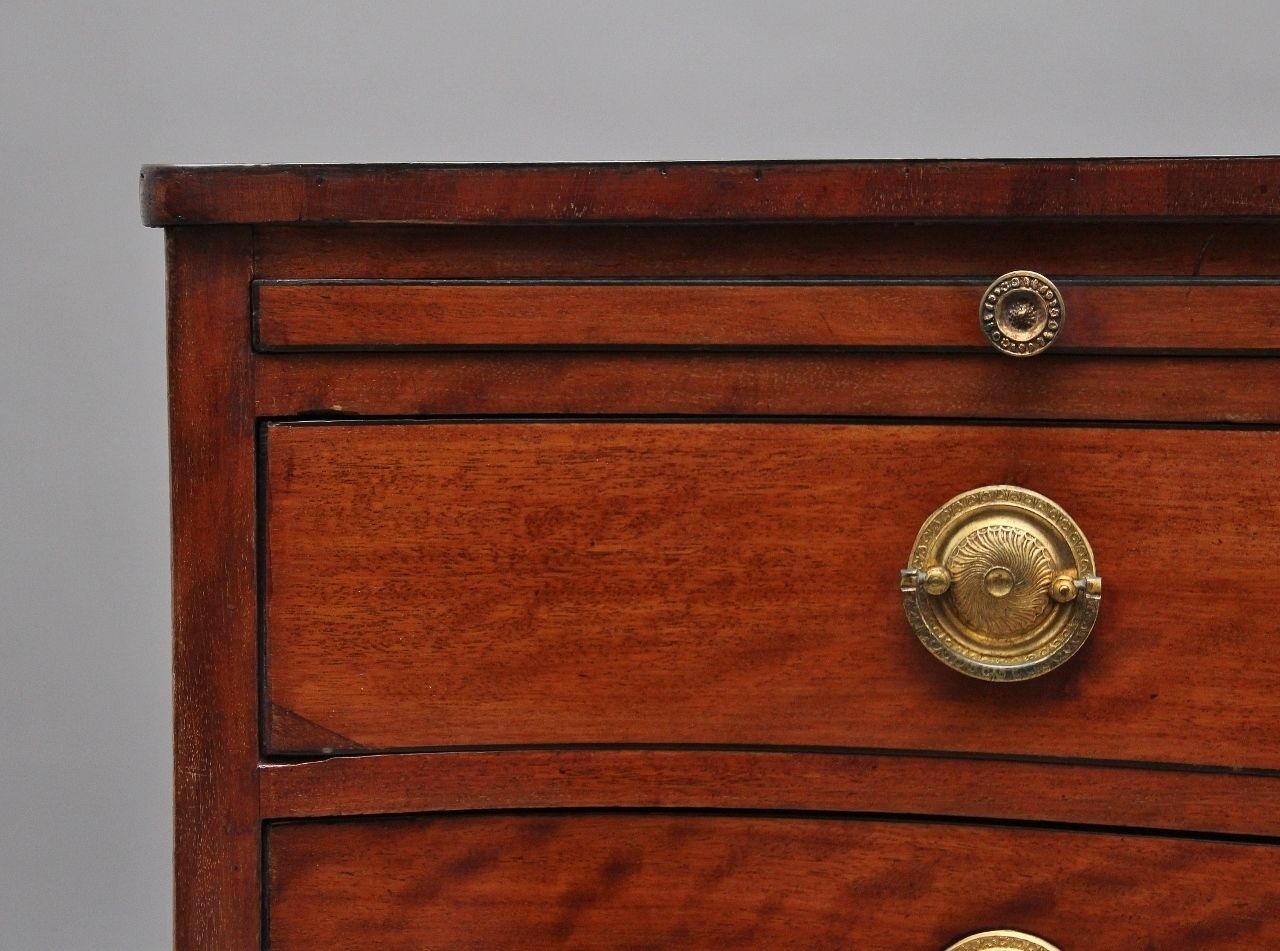 photo for sale 18th Century Mahogany Serpentine Chest Of Drawers