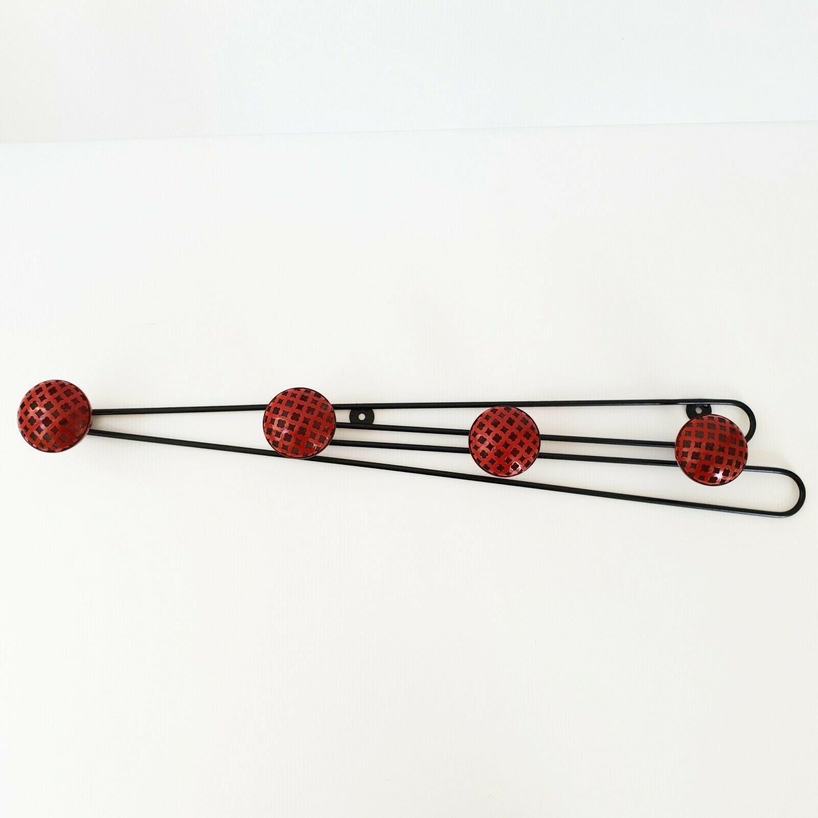 Rockabilly Vintage House Coat Rack 50s Perforated Sheet 50s 1950s Zazou photo furniture