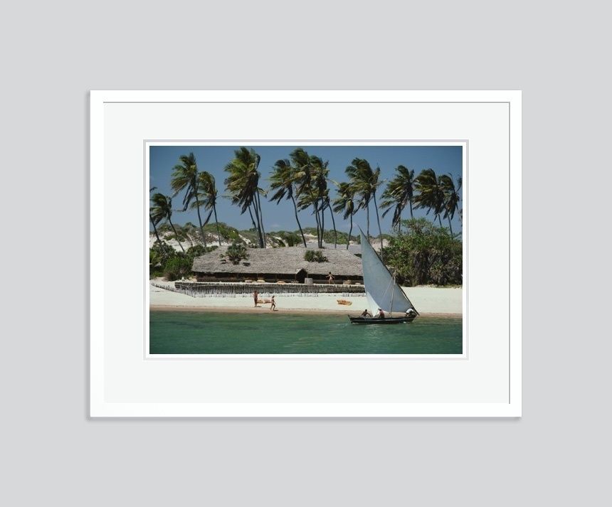 Slim Aarons 'The Lure Of Lamu' 1987 C Type Print Framed In White