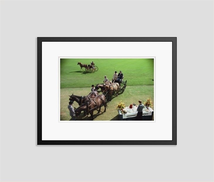 Slim Aarons 'The Tippetts' 1982 C Type Print Framed In Black