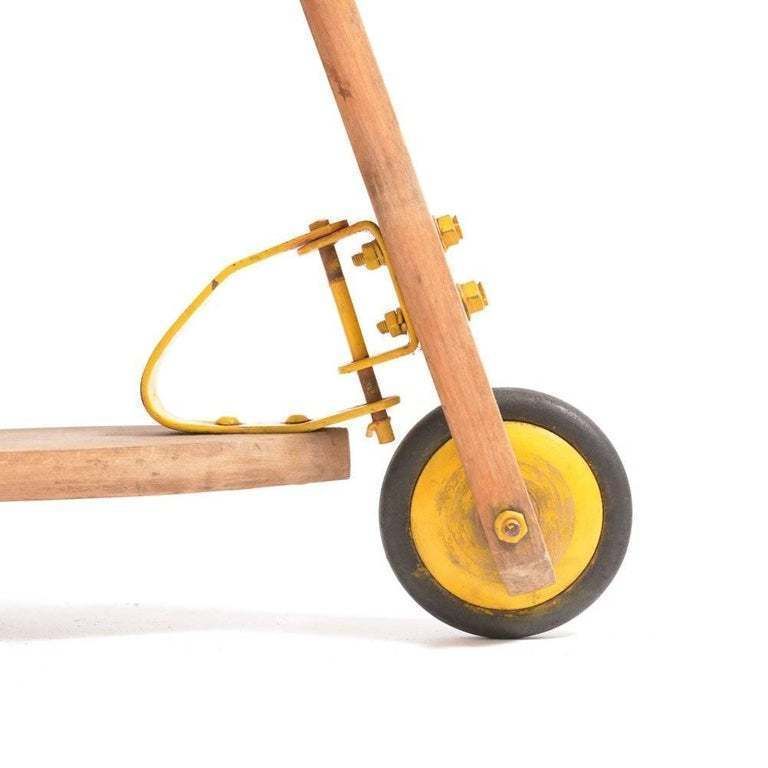 Vintage Wooden Scooter From Czechoslovakia, Circa 1950 photo 110.0