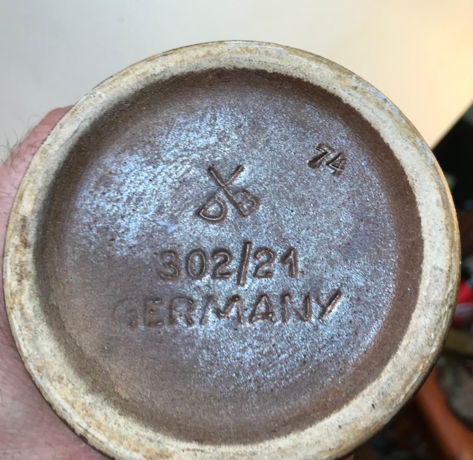 Purple Fatlava Ceramic Vase From Dümler & Breiden, Germany 1970s photo for sale