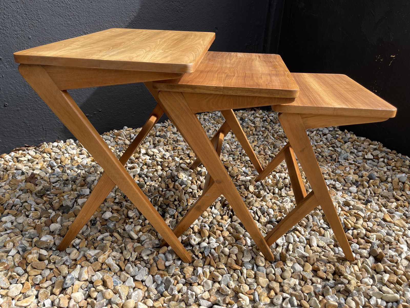 Mid Century Swedish Bengt Ruda Scissor Leg Z Leg Tables photo furniture