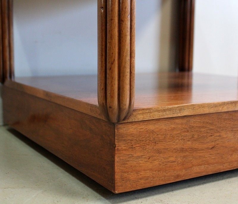 photo furniture Walnut Serving Table On Wheels, Art Deco Style Early 20th Century