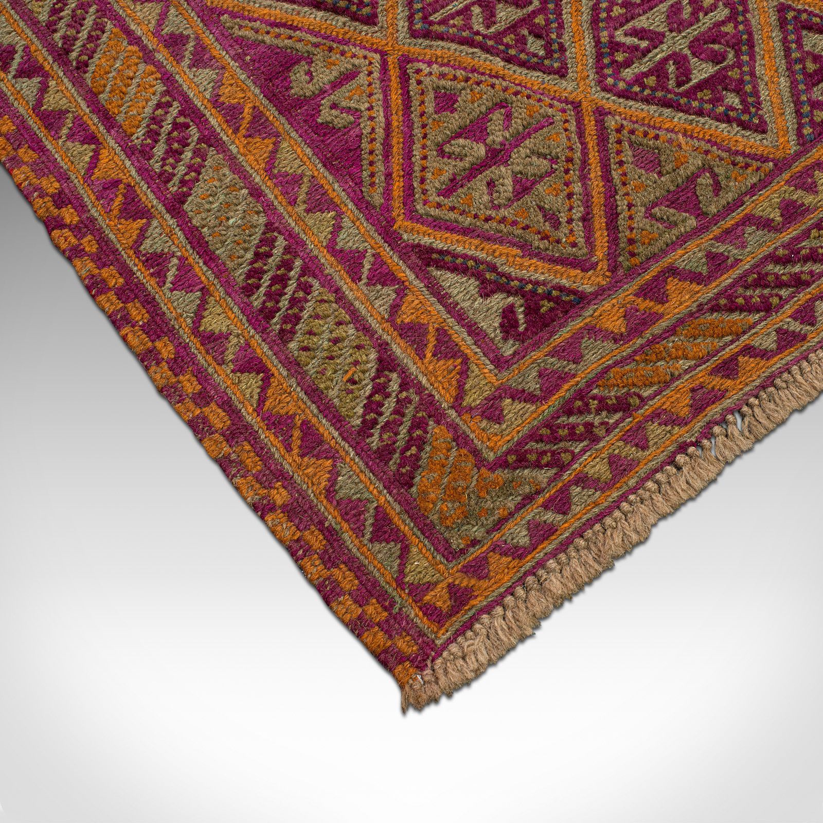 Antique Gazak Rug, Middle Eastern, Nomadic, Tribal, Decorative Carpet, C1900 photo vintage