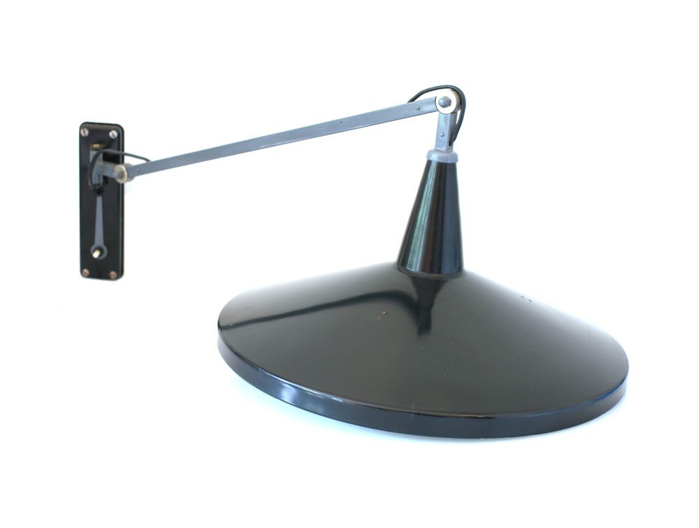 Wim Rietveld Design Fifties Sixties Vintage Gispen Panama Lamp photo for sale