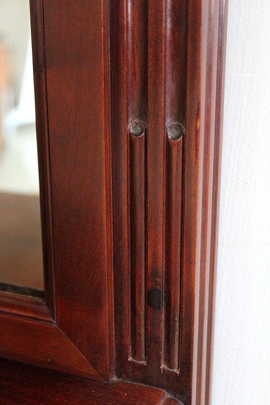 photo vintage Small Entrance Furniture In Solid Mahogany, Louis XVI Style   1st Part 19th Century