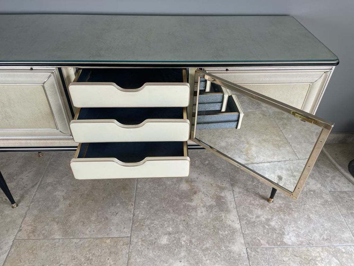 Umberto Mascagni Sideboard / Credenza By Umberto Mascagni Stylish Mid Century Modern 1950s Italian photo for sale