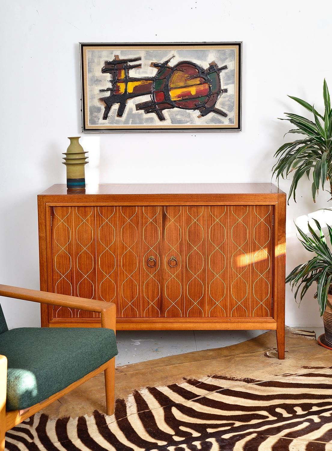 Midcentury Abstract Art Acrylic Oil On Canvas Painting Artwork 1960s 1970s photo for sale