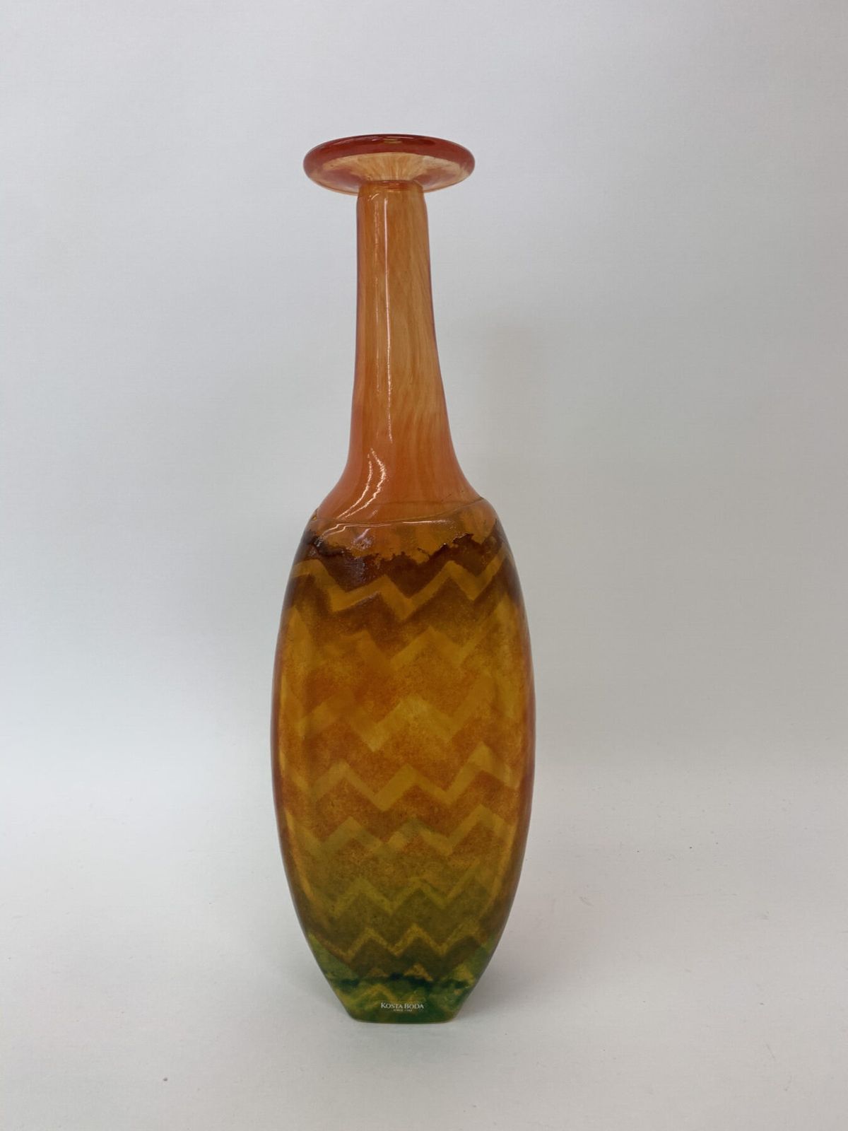 Rare Kjell Engman For Kosta Boda Sweden 'Rio' Face Vase photo vintage