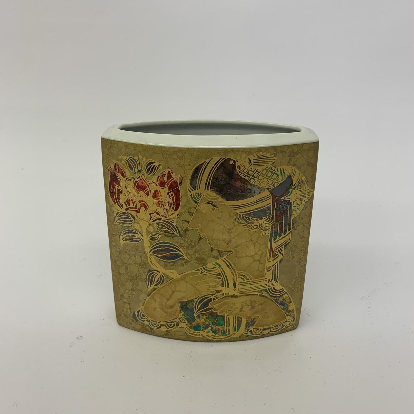 Zeldzame Set Van 2 Bjørn Wiinblad Voor Rosenthal Vazen, Jaren 1970 photo Woonaccessoires