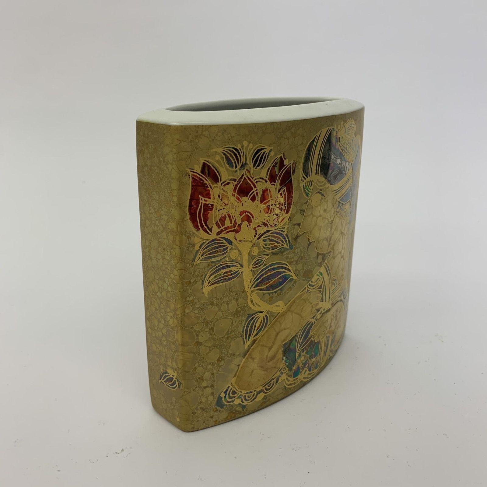 Rare Set Of 2 Bjørn Wiinblad For Rosenthal Vase, 1970s photo vintage