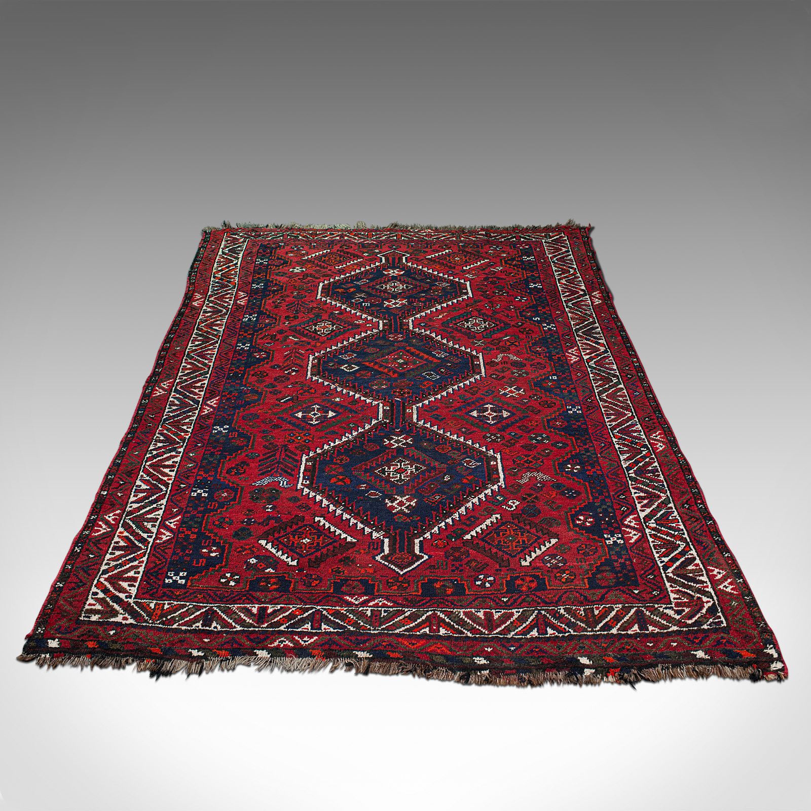 Antique Turkoman Carpet, Caucasian, Hand Woven, Lounge, Hallway, Rug, Circa 1900 photo for sale