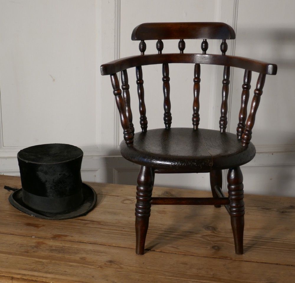 Childs Chair, In The Style Of A Captains Chair photo vintage