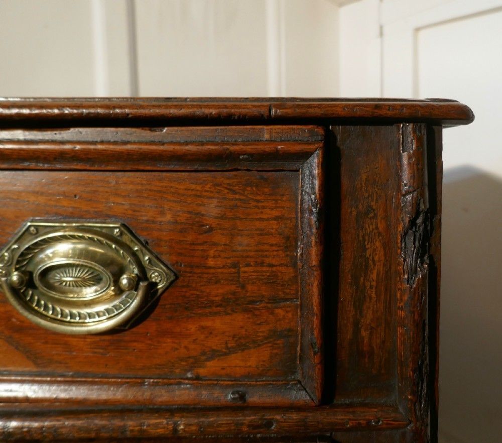 18th Century Small Elm Country Chest Of Drawers photo 1740.0