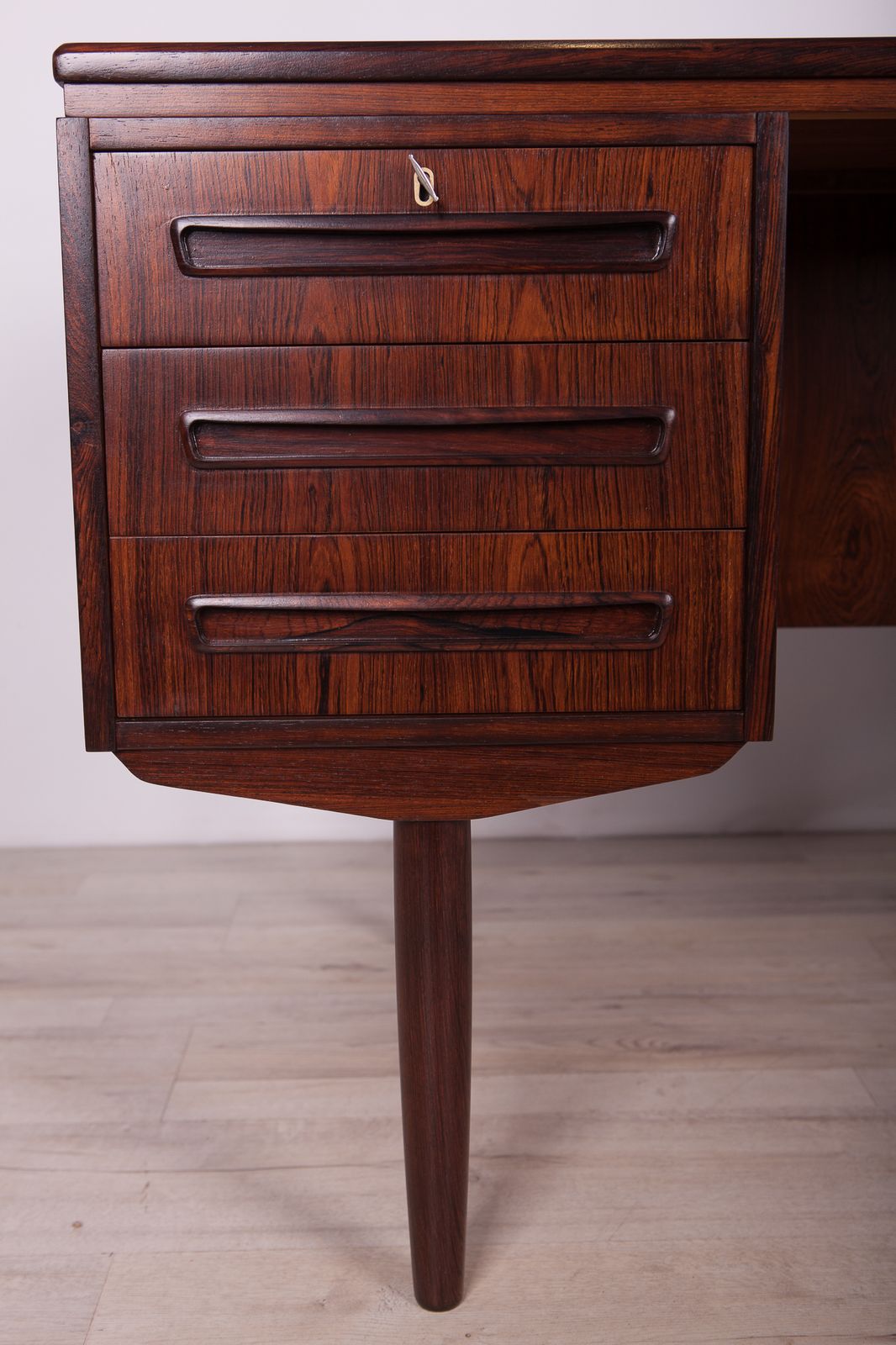 Furniture Rosewood Desk By J. Svenstrup For A.P Mobler, 1960s photo