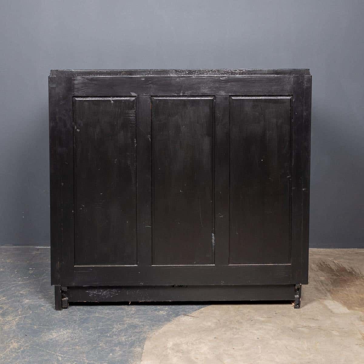 20th Century Italian Ebonised Chest Of Drawers With Display Top C1930 photo vinterior