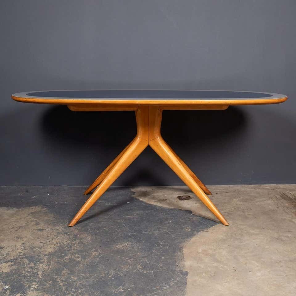 20th Century Italian Beech Table & Set Of Six Chairs C1950 photo Furniture